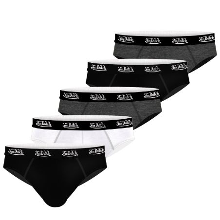 Lot de 5 slips homme coton