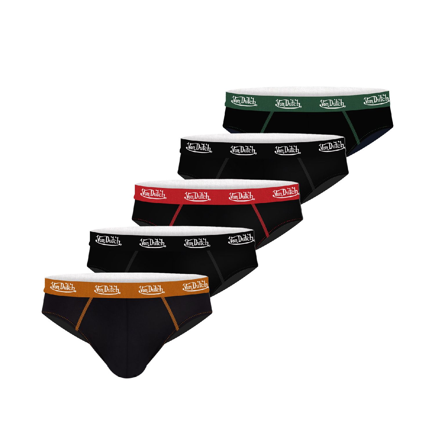 Lot de 5 slips homme coton