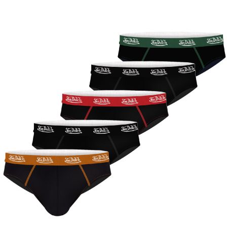 Lot de 5 slips homme coton