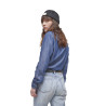 Chemise femme effet jean avec bouton Chemise femme effet jean avec bouton