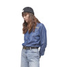Chemise femme effet jean avec bouton Chemise femme effet jean avec bouton