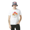 T-shirt homme col rond avec print en coton Palm