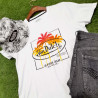 T-shirt homme col rond avec print en coton Palm