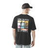 T-shirt homme col rond relax fit avec print dans le dos Photos