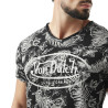 T-shirt homme col v avec traitement en coton Ron