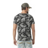 T-shirt homme col v avec traitement en coton Ron