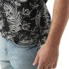 T-shirt homme col v avec traitement en coton Ron