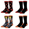Lot de 4 paires de chaussettes homme Naruto Shippuden