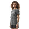 T-shirt femme col rond en acid wash avec logo en coton Kust T-shirt femme col rond en acid wash avec logo en coton Kust