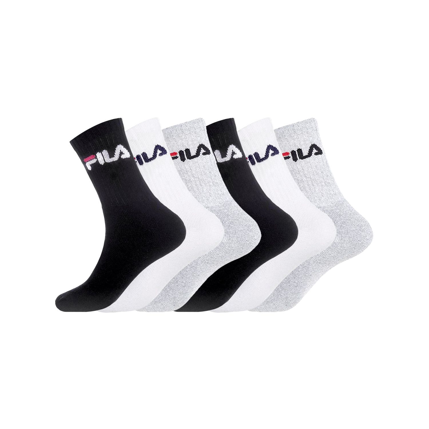 Lot de 6 Paires de Chaussettes Tennis Assorties