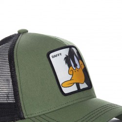 Casquette Capslab Looney Tunes Daffy Vert Kaki