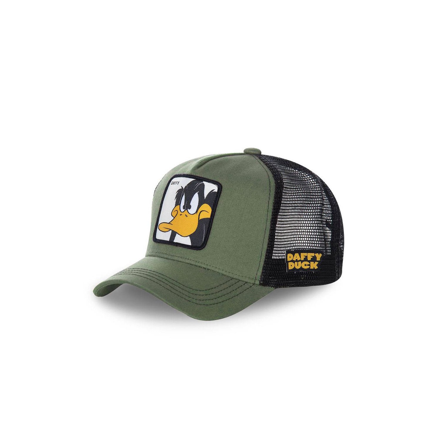 Casquette Capslab Looney Tunes Daffy Vert Kaki Casquette Capslab Looney Tunes Daffy Vert Kaki