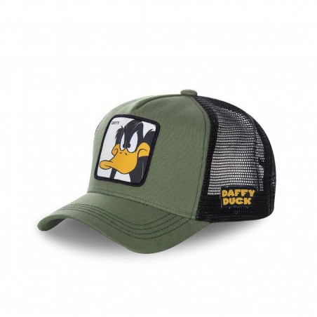 Casquette Capslab Looney Tunes Daffy Vert Kaki