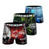 Lot de 3 boxers garçon en polyester recyclé Animail Savage