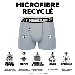 Lot de 3 boxers homme recyclé Numeric Nature