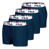 Lot de 4 Boxers Homme FILA 5016 coton couleur Navy
