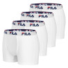 Lot de 4 Boxers Homme FILA 5016 coton couleur Blanc