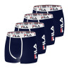 Lot de 4 Boxers Homme FILA 5040 coton couleur Navy