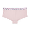 Lot de 4 shortys femme en coton bio avec ceinture sublimation
