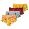 Lot de 4 shortys fille Flower Power