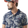 Polo homme pique fleurs Flower en coton Polo homme pique fleurs Flower en coton