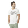 T-shirt homme col v avec logo neppy fluo en coton Tyron