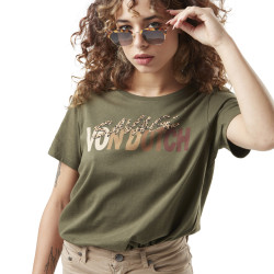 T-shirt femme col rond avec...