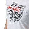 T-shirt femme jersey flamme croisé dans le dos avec print Savage T-shirt femme jersey flamme croisé dans le dos avec print Savage