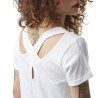 T-shirt femme jersey flamme croisé dans le dos avec print Savage T-shirt femme jersey flamme croisé dans le dos avec print Savage