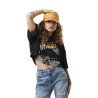 Crop top femme loose print devant en coton Will Crop top femme loose print devant en coton Will