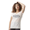 T-shirt femme en col v avec print devant Classic T-shirt femme en col v avec print devant Classic
