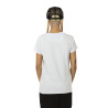 T-shirt femme col rond en slub coton avec print devant Slub T-shirt femme col rond en slub coton avec print devant Slub