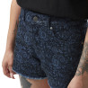 Short femme denim allover Paisley