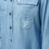 Robe femme chemise effet denim léger Jean