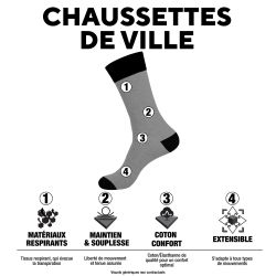 Lot de 6 paire de chaussettes de ville Pierre Cardin