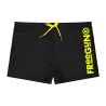 Shorty de bain enfant uni avec logo rubber print couleur