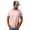 T-shirt homme col rond stretch avec logo Life