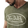 T-shirt homme col v avec traitement en coton Ron T-shirt homme col v avec traitement en coton Ron