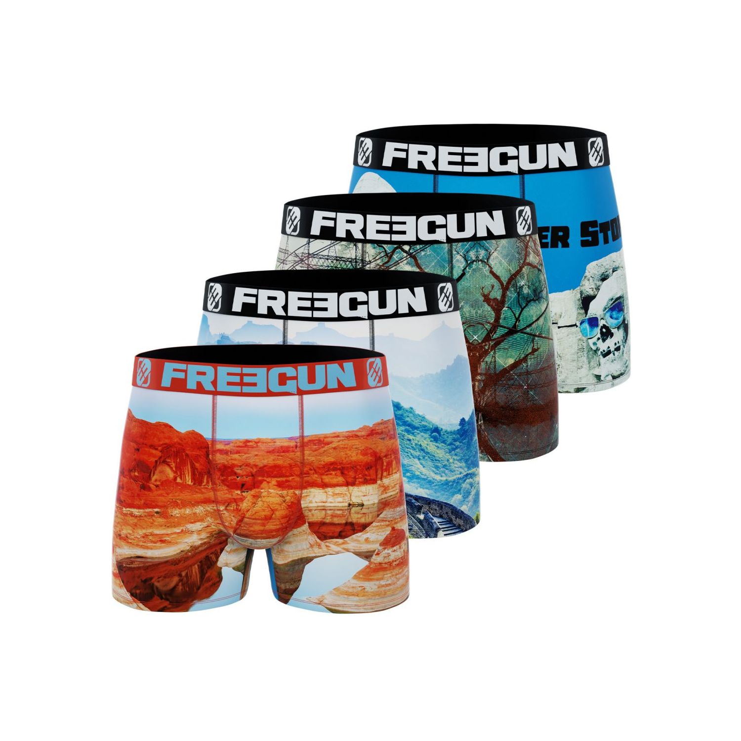 Lot de 4 boxers homme Landscape