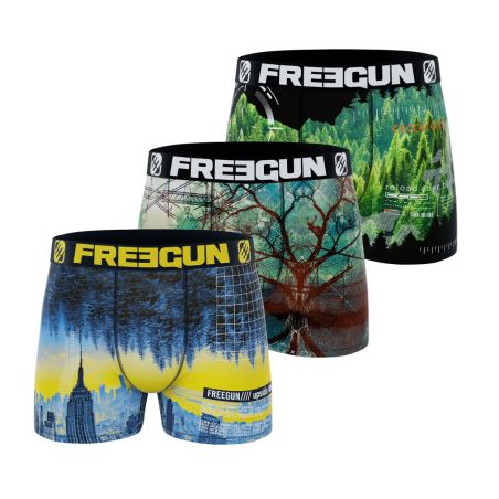 Lot de 3 boxers homme recyclé Numeric Nature