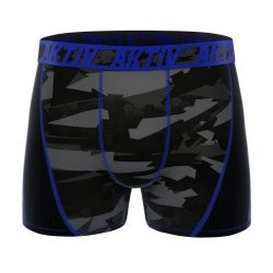 Lot de 4 Boxers homme Aktiv Sport Fluo surpiqûres colorées