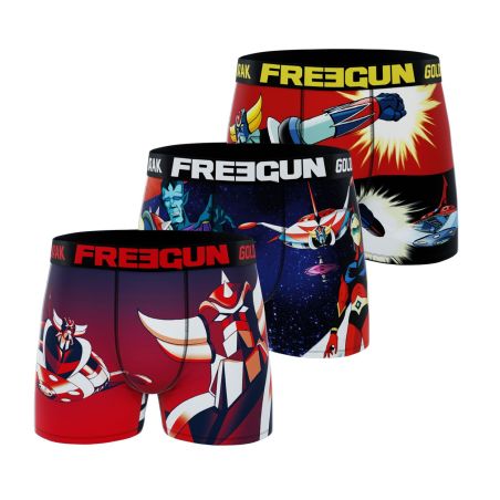 Lot de 3 Boxers homme Goldorak Space, Fly, Ovni