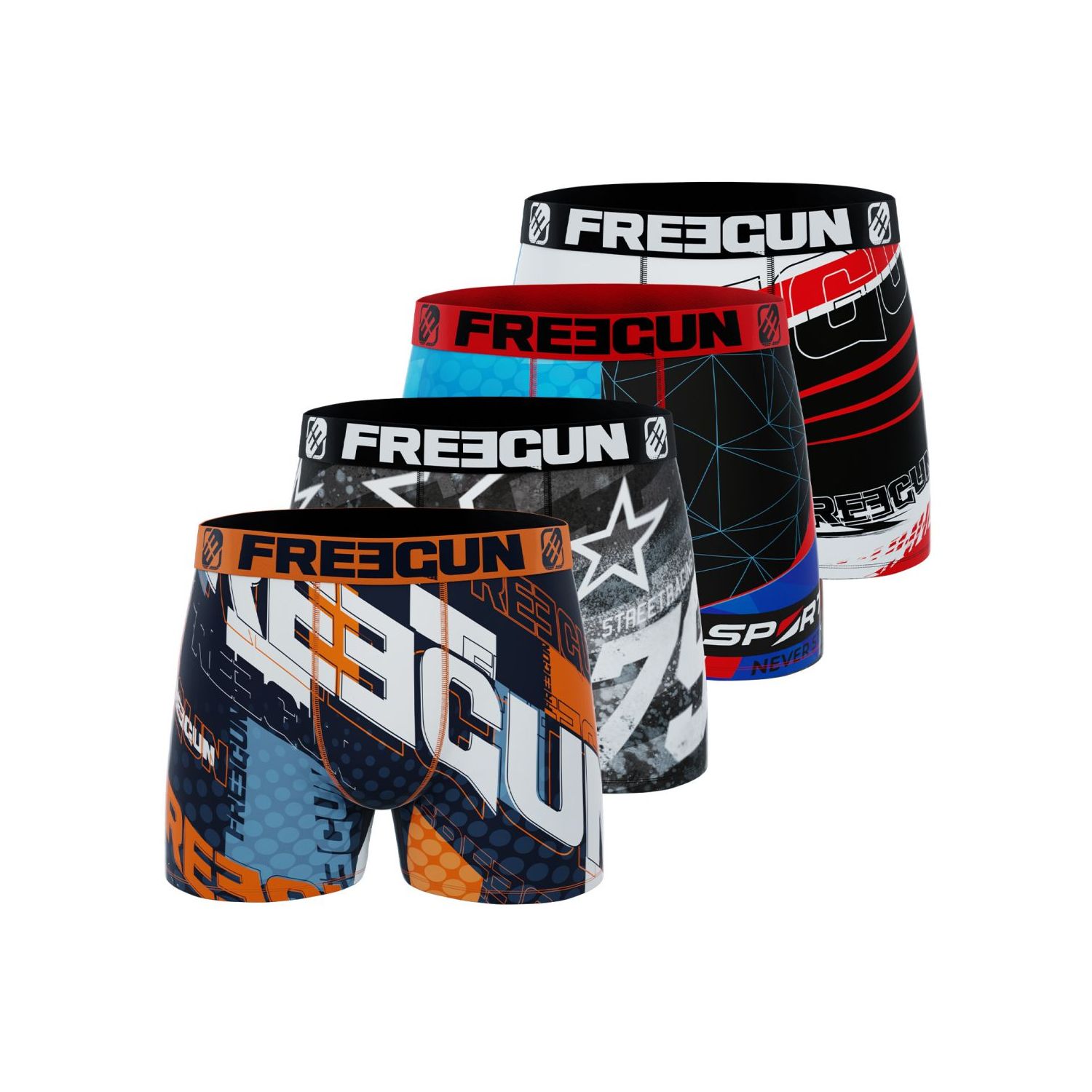 Lot de 4 Boxers garçon Racing