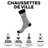Lot de 12 Paires de chaussettes de ville unies modèle PC 00399