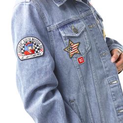 Veste Jeans femme Sally Used Bleu