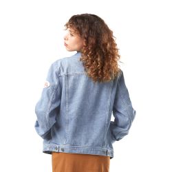 Veste Jeans femme Sally Used Bleu