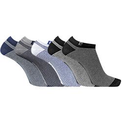 Lot de 5 Paires de chaussettes tiges courtes rayées modèle PC 0373