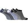 Lot de 5 Paires de chaussettes tiges courtes rayées modèle PC 0373