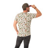 T-Shirt col en V homme en coton Ron