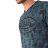 T-Shirt col en V homme en coton Ron